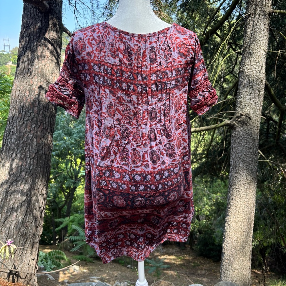 Ecote Amethyst Ivory Floral Dress - Picture 5 of 10